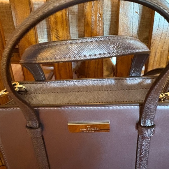 Kate Spade Cameron Street Small Hayden Metallic Wisteria Purple Crossbody - Picture 6 of 15